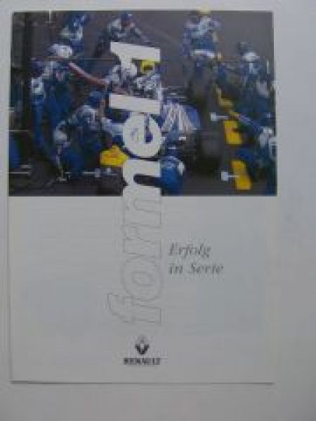 Renault Formel 1 Erfolg in Serie Prospekt Williams Villeneuve