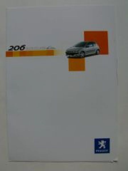 Peugeot 206 Quiksilver Prospekt Januar 2003 +Preisliste