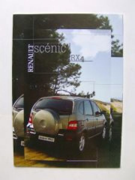 Renault Scenic RX4 Prospekt August 2000 +Preisliste 2001