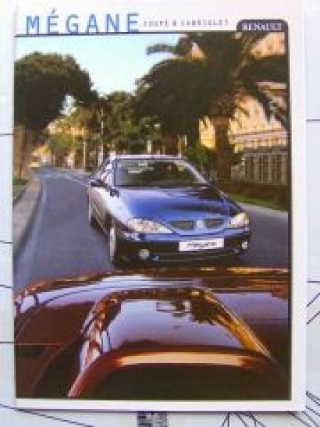 Renault Megane Coupe & Cabriolet Prospekt Juni 1999 NEU