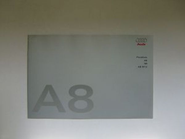 Audi A8 +S8 + A8 W12 Preisliste März 2009 NEU