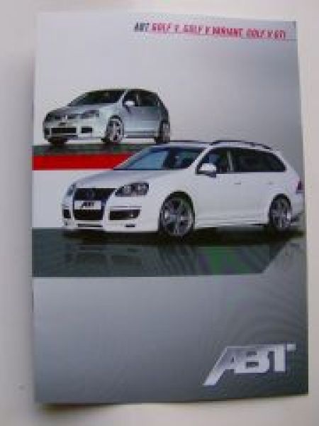 Abt VW Golf +Variant + GTi 5 Prospekt + Preisliste 2009 NEU