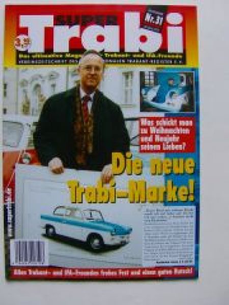 Super Trabi Nr. 31 2002 +Briefmarke Trabi  Magazin
