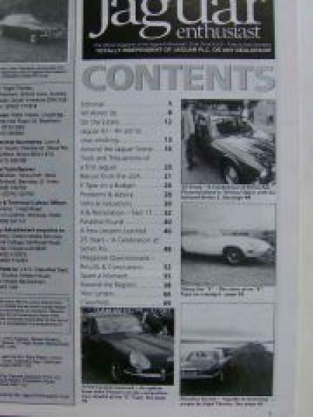 Jaguar enthusiast UK Englisch Magazin Oktober 1993 Vol.9 Nr.10