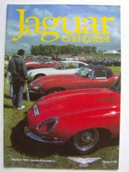Jaguar enthusiast UK Englisch Magazin März 1992 Vol.8 Nr.3
