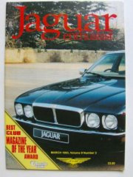Jaguar enthusiast UK Englisch Magazin März 1993 Vol.9 Nr.3