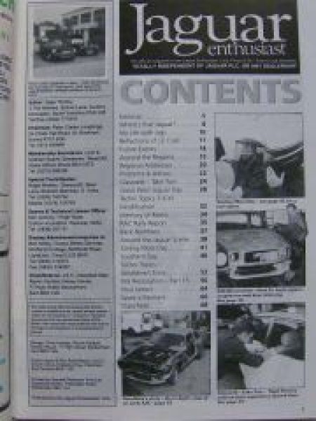 Jaguar enthusiast UK Englisch Magazin August 1993 Vol.9 Nr.8