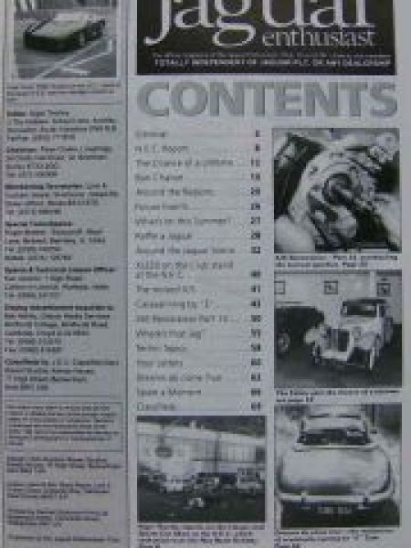 Jaguar enthusiast UK Englisch Magazin XJ220 Juli 1993 Vol.9 Nr.7