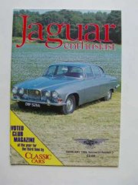 Jaguar enthusiast UK Englisch Magazin Februar 1995 Vol.11 Nr.2
