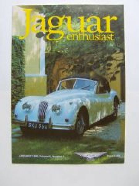 Jaguar enthusiast UK Englisch Magazin Januar 1990 Vol.6 Nr.1