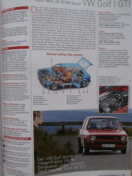 Motor Klassik Oldtimer & Youngtimer Kauf-Ratgeber Ausgabe 2017 121 Modelle im Kauf-Check T2 T3,E30,2CV,DKW 3=6,