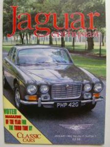 Jaguar enthusiast UK Englisch Magazin Januar 1995 Vol.11 Nr.1