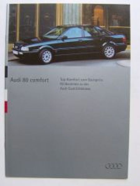 Audi 80 comfort Prospekt Juni 1994 Rarität