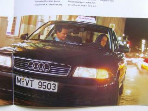 Audi A4 Limousine Fahrschulfahrzeuge Prospekt April 1996