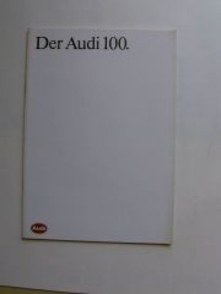 Audi 100 (Typ 44) Prospekt Januar 1984 Rairtät