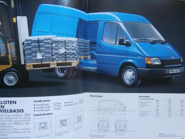 Ford Transit Bus Kabine Gesloten Niederländischer Prospekt November 1985