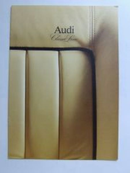 Audi Classic Line Prospekt März 1990 Coupe quattro, 100