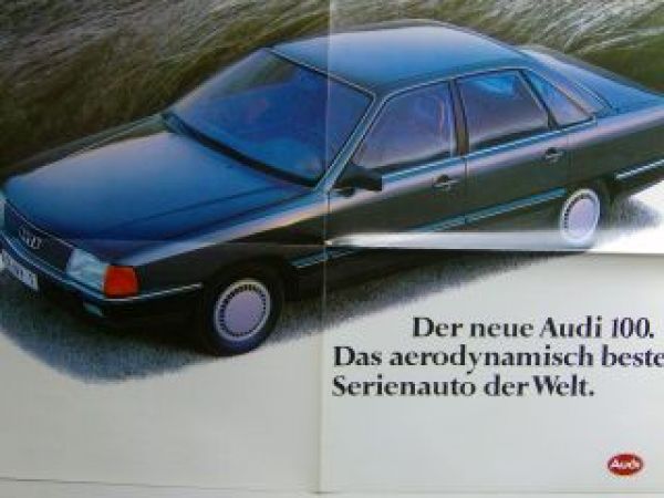 Audi 100 (Typ44) Poster/Prospekt September 1982