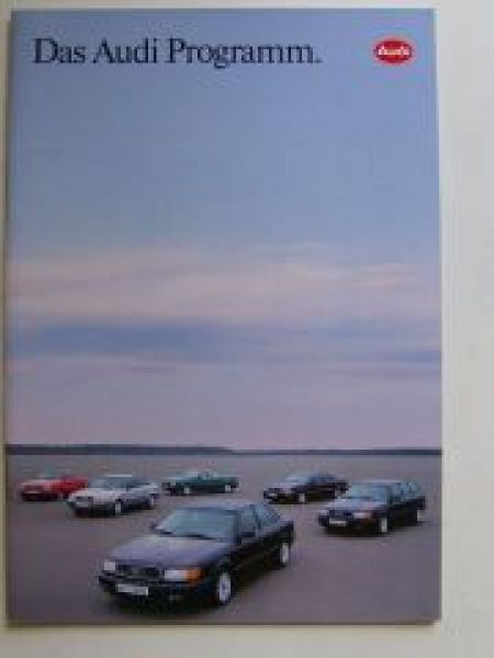 Audi Programm Gesamtprospekt August 1991 C4, Typ B4