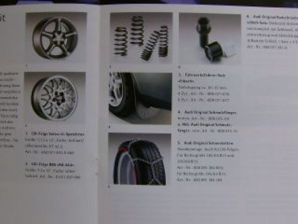 Audi A4 Das Zubehör Prospekt  November 1994 Rarität