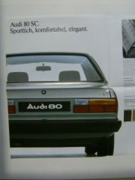 Audi 80 SC Prospekt Poster (Typ 81) Rarität NEU