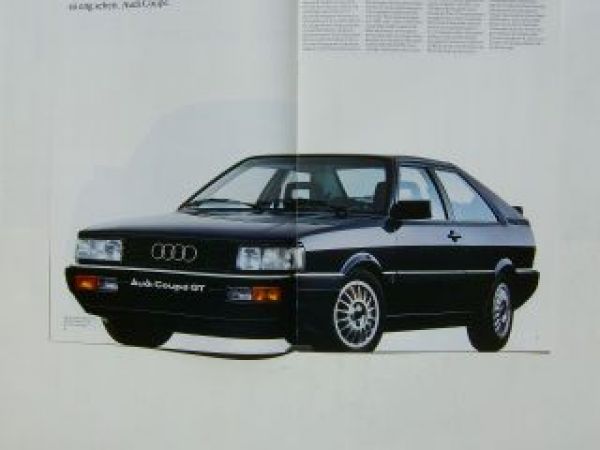 Audi das neue Programm alle Modelle März 1985