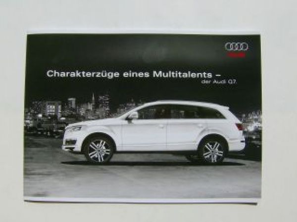 Audi Q7 Charakterzüge eines Multitalents Prospekt NEU