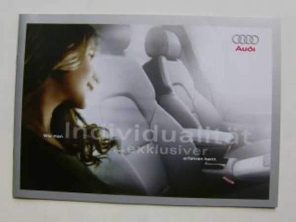 Audi Individualität Prospekt Mai 2008 +Pakete Rarität