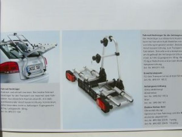 Audi A3 Zubehör Prospekt September 2005 NEU