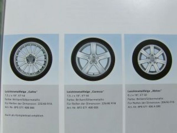 Audi A3 Zubehör Prospekt September 2005 NEU