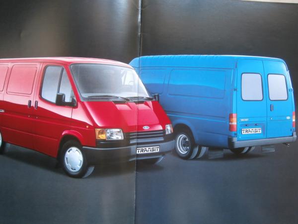 Ford Transit Bus Kabine Gesloten Niederländischer Prospekt November 1985