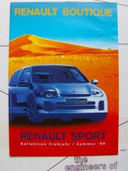 Renault Boutique Sport Kollektion Frühjahr/Sommer 1999