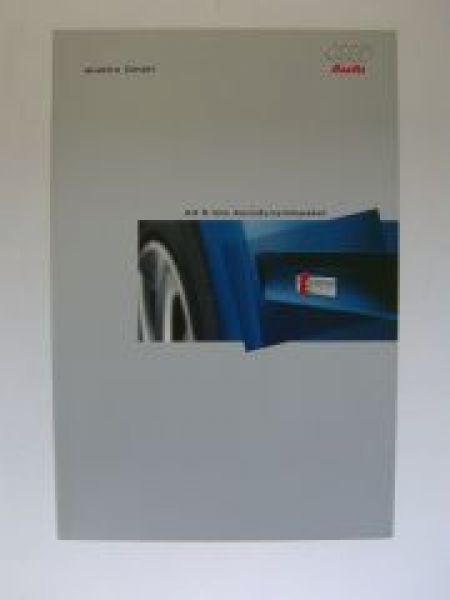 Audi A4 S line Aerodynamikpaket Prospekt März 2003 NEU