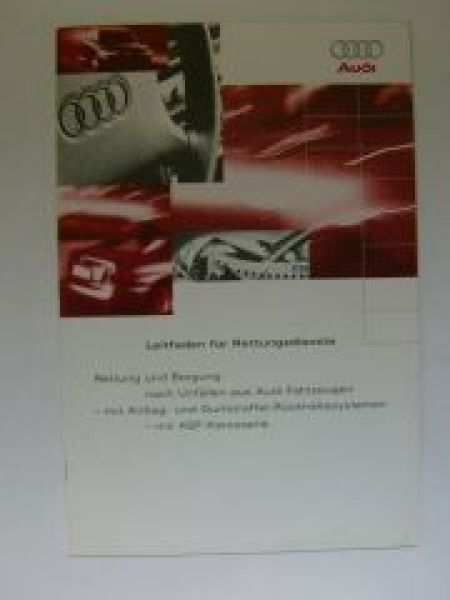 Audi Leitfaden für Rettungsdienste intern Juni 1996 Rarität