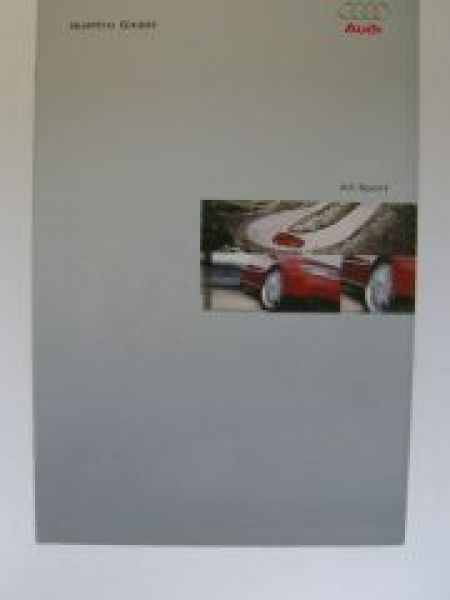 Audi A3 Sport (8I) Prospekt quattro GmbH September 2000