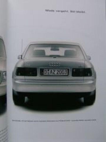 Audi A8 Prospektmappe (4D2) September 1999 NEU
