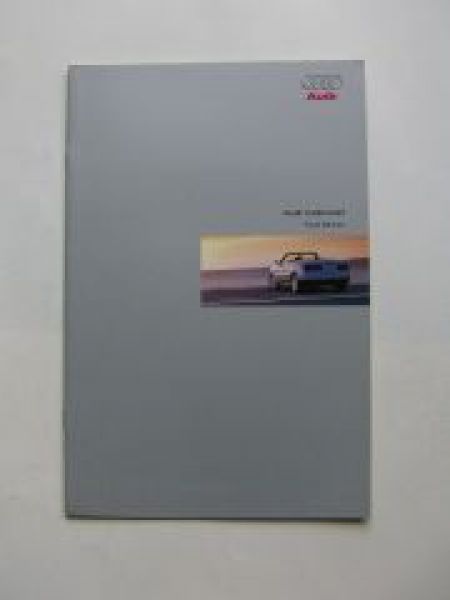 Audi Cabriolet (8G) Final Edition Prospekt Englisch UK