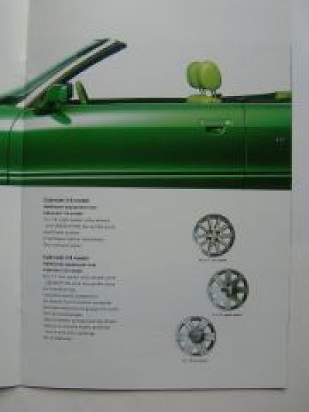 Audi Cabriolet (8G) Final Edition Prospekt Englisch UK