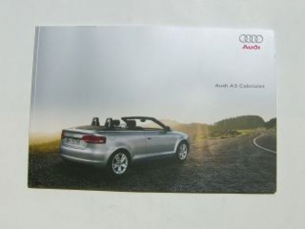 Audi A3 Cabriolet Prospekt Januar 2008 NEU