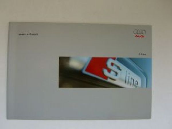 Audi S line Prospekt alle Modelle April 2007 NEU