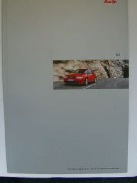 Audi S3 (8L) Prospekt Juni 2001 NEU