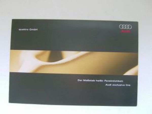 Audi exclusive line. Prospekt Mai 2005 A3 A4 A6 NEU