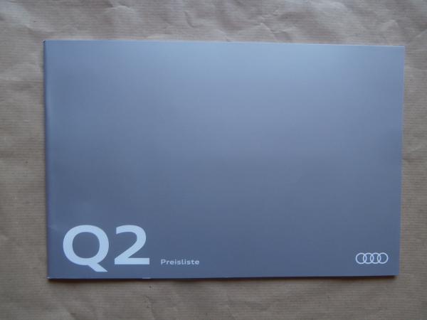 Audi Q2 1.0 TFSI ultra 1.4TFSI 2.0 TFSI quattro 1.6 TDI 2.0TDI quattro +sport +design  19.März 2018