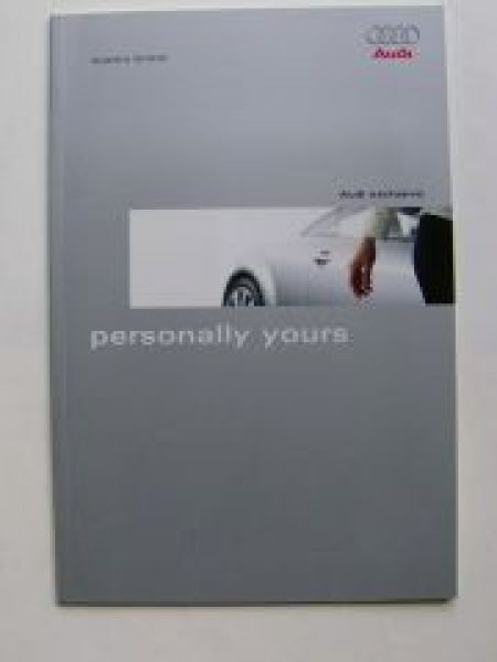 Audi exclusive personally yours Mai 2003 NEU Rarität