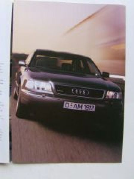 Audi A8 (4D2) Prospekt Juni 1995 2.8+3.7 +4.2 +quattro