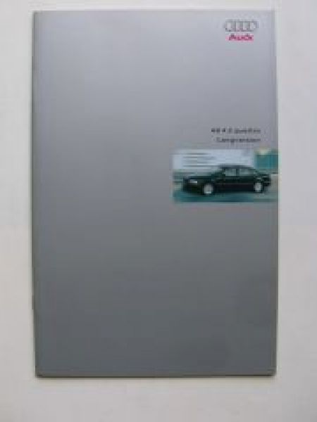 Audi A8 4.2 quattro Lanversion Prospekt (4D8) Rarität September