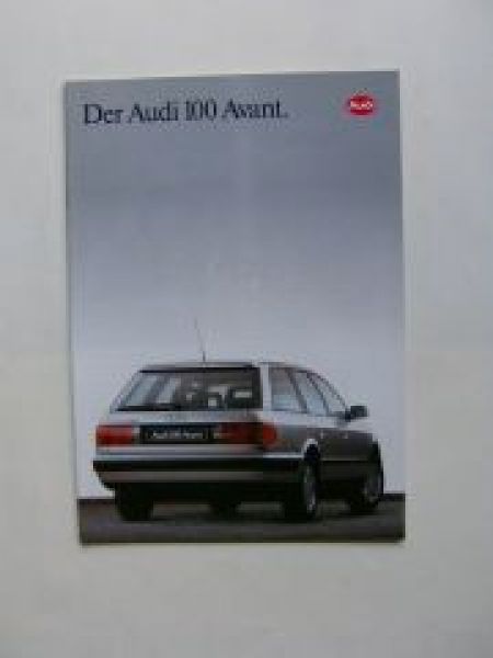 Audi 100 Avant (C4) Prospekt Juli 1991 Rarität