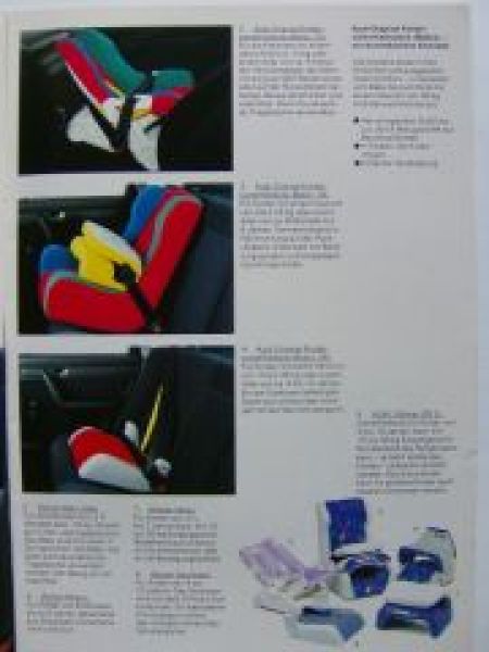 Audi Zubehör Prospekt 1992/93 80, Coupe, Cabriolet,100 C4