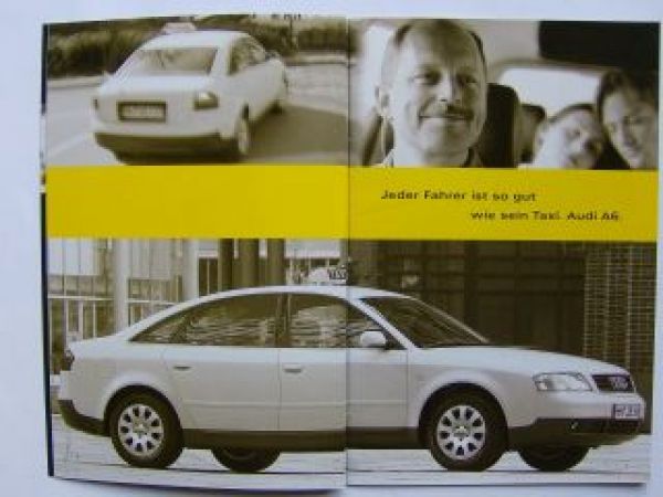 Audi Taxi/Mietwagen A6/A4 Limousine+Avant Prospekt 8/1999