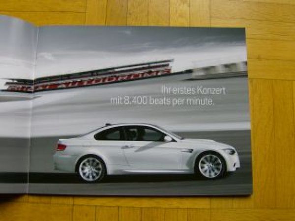 BMW Das neue M3 Coupe E92 Prospekt 2007 Vorstellung